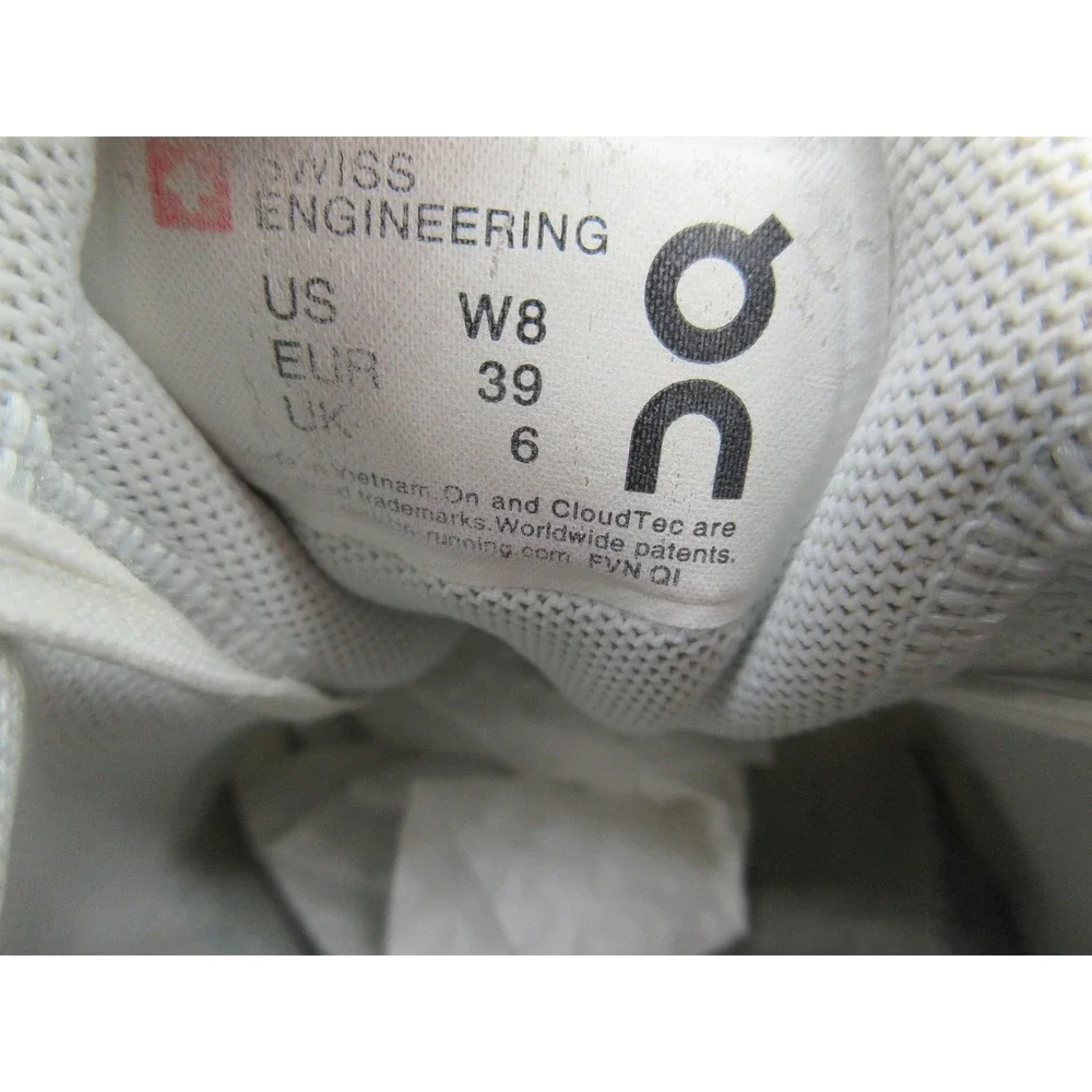 On Running Shoes Womens Size 8 Gray White Cloudswift CloudTec Helion Speedboard‎
